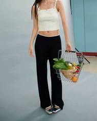 MIST OF RAIN - Classic Flare Knit Pants [Ready To Ship]