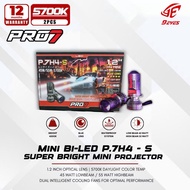 P7PRO7.H4-S 1.2 Inch Mini Projector LED 45W/55W – 5700K Blue Lens, Super Bright, Silver