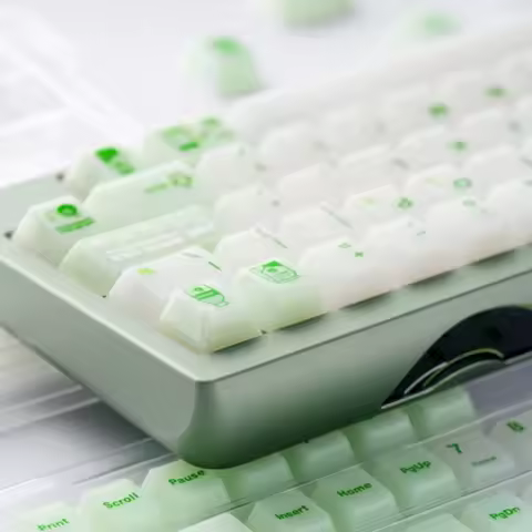 SOULCAT Hami Melon Milk Design Keycaps Cherry Profile Original Factory Height PC Keycaps Glossy Tran