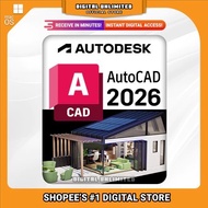 【Remote installat】 Autodesk AutoCAD 2026 Latest for Windows OS Lifetime use.