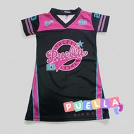 Puella Mini Dress Anak Perempuan Jersey Premium Bahan Lembut & Elastis Desain Minimalis Cocok untuk