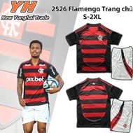 < YH > 2526 Flamengo Home Football Jersey, Adult Jersey Suit, Breathable Quick-Drying