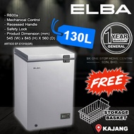 (AUTHORISED DEALER) ELBA Chest Freezer ARTICO 130L EF-E1310(GR) (Free Gift Storage Basket) / elba 1310