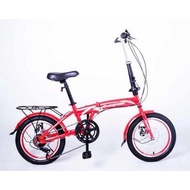 Promo Sepeda Lipat 16 Anak dewasa Evergreen 7 speed Discbrake Murah