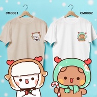 Xmas Cute Bubu Yier Cotton Tshirt Women 2XL Short Sleeve Streetwear CM0081 CM0082