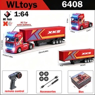 WLtoys | New Wltoys 6408 1:64 RC Car 4WD Mini Alloy Container Truck Drift Racing 2.4G Remote Control