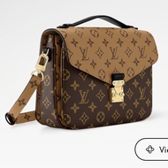 Lv Pochette Métis monogram reverse canvas crossbody bag 手袋
