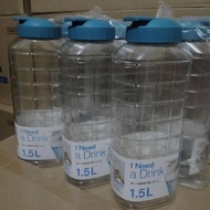 Lock & Lock Original Chess Water Bottle HAP812 1.5 Liter Drinking Water Bottle