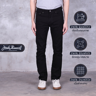 กางเกงยีนส์ผู้ชาย ทรงกระบอกเล็ก Jack Russel Klassik J-1161/4 Slim Fit Black
