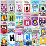 Happy Birthday Flag Banner/Character Banner/Character Flag Banner