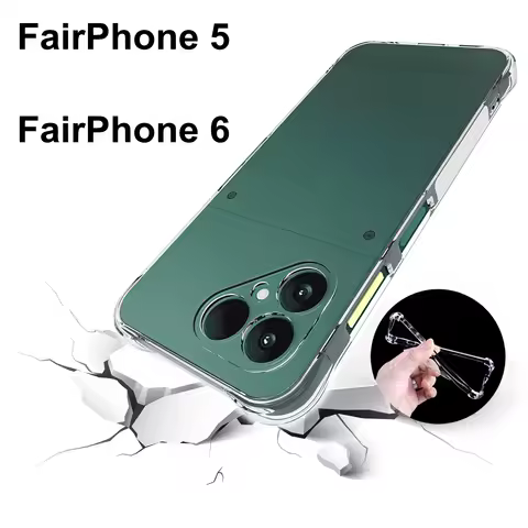 For FairPhone 5 6 Case Air Cushion Shockproof Airbag Clear Silicone TPU Back Cover Soft Phone Case f