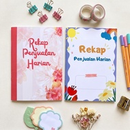 A5 Daily Sales Record Book Softcover Daily Sales Journal Daily Sales Book olshop book sales recap bo