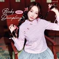 FLAT2112 FF1015 : BABY DUMPLING TOP Long-Sleeved Shirt Chinese Collar New Year Outfit