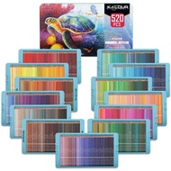 KALOUR New Style 520 Colors Luxury Oily Color Pencil Gift Box Set Student Art Drawing Coloring Lead