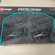 [Ready Stock] Burago Burago F1 Mercedes AMG PETRONAS 1/43 Alloy Racing Car Model Set 2024 Racing Sea