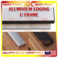 🇲🇾(PACKING 3Pcs Or 4Pcs) ALUMINIUM EDGING Aluminium U Frame 3G Door Frame Cabinet Door