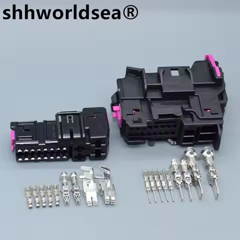 shhworldsea 20 Pin/Way Male Female Car Door Connector Plug Wire Harness Cable For Audi A4 A6L 8E0 97