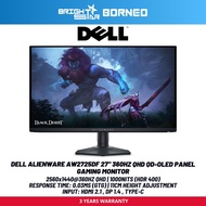 DELL ALIENWARE AW2725DF 27" 360hz QHD QD-OLED Panel - Gaming Monitor