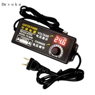 Devoko Power Supply Adapter Adjustable Overcurrent 3V~24V for 3V to 24V DC Fans