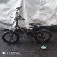 現貨 出清二手車 庫存 越野 kd190 黑色車架 16吋 捷安特 童車 雙避震 含輔助輪