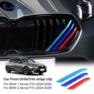 3pcs/set M Color ABS Kidney Grill Bar Grille Covers For BMW 1 Series F70 2 Series F74 2024-2026 Perf