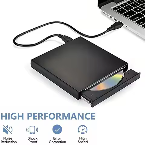External CD DVD Drive USB 2.0 Slim Protectable External CD-RW Drive DVD-ROM Burner Player Optical Dr