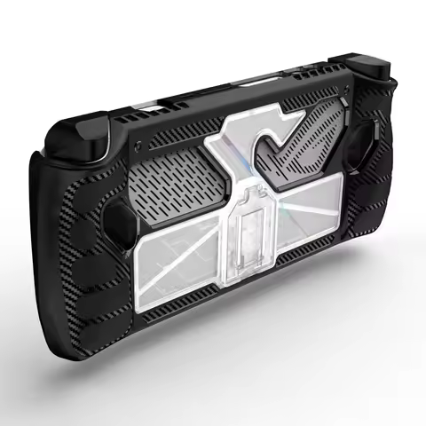 Console Housing TPU PC Game Console Full Cover with Bracket Shockproof Replacement Accessories for A