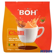 BOH Cham Teh Tarik + White Coffee Instant Mix (27g x 12)