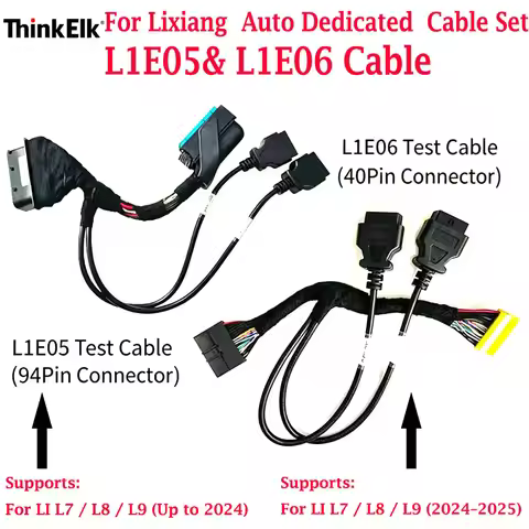 Car Diagnostic Cable For Lixiang L7 L8 L9 Mega I8 ECU Programming Cable L1E06 and L1E05 Cable for LI