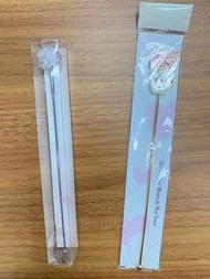 韓國限定 Starbucks Cherry Blossom Glass Ball Muddler  玻璃樱花咖啡攪拌棒 及 The  Coffee Bean & Tea Leaf 咖啡攪拌棒 （一套二