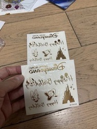 迪士尼生日紋身貼紙