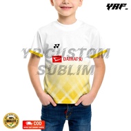 Kaos Jersey Badminton Anak Timnas Jepang Lengan Pendek Putih 02