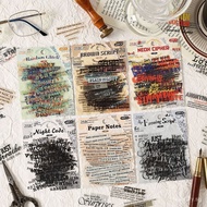 ZABC Whispers Between Words Series Sticker Pack European Style Text English Base Collage Decoration 