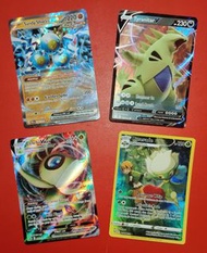超靚 Mint 時拉比 Celebi Vmax FULL ART $120 / 羅絲雷朵 Roserade Trainer Gallery FULL ART $80 / 沙鐵皮 Sandy Shock