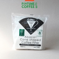 CAFEC Abaca - Cup 1 / Cup 4 Cone Paper Filter - Coffee filter paper 100 sheets - Osmotic Flow