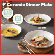 9‘ Ceramic Plate/Pinggan Ceramic/Pinggan Mangkuk Set/Plate Set/Set Pinggan/Ceramic Plate Set/Deep Pl
