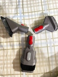 Dyson 原裝配件3個 二合一細縫吸頭+軟毛塵掃吸頭+硬質毛刷吸頭 Dyson V7 V8 V10 V11 V12 V15 無線吸塵機合用