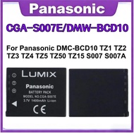 Original Camera Battery for Panasonic DMC TZ1 TZ2 TZ3 TZ4 TZ5 TZ50 TZ15 Batteries CGA-S007E 1400mAh 