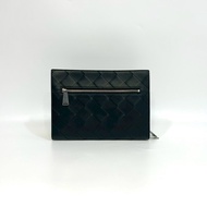 BV黑銀牛皮Intrecciato手拿包