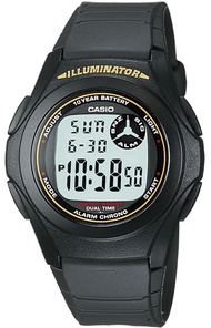 นาฬิกา รุ่น F-201 F-200W Casio นาฬิกาข้อมือผู้หญิง/ผู้ชาย สายเรซิน รุ่นF-201WA-9A F-201WA-1A F-200W-