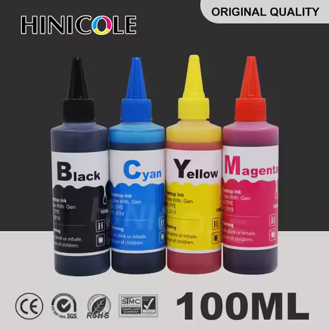 4 Bottle Refill Dye Ink for Canon GI-490 GI-790 GI-890 Pixma G1000 G1100 G1400 G2400 G3400 G2000 G30
