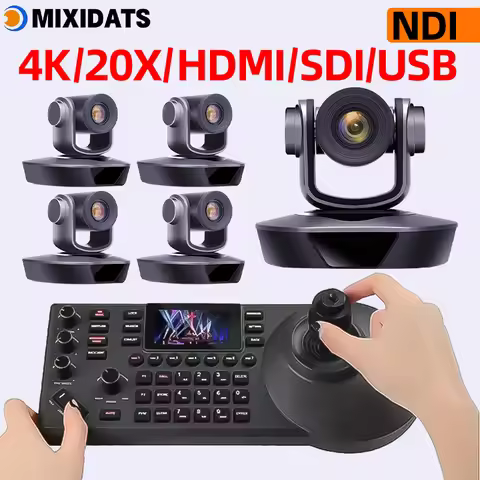 Video Conference Camera Kit 4K PTZ Camera 20X Zoom NDI SDI HDMI IP USB Church live broadcast NDI PTZ