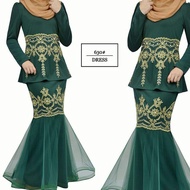 DQZShop (FREE SIZE & PLUS SIZE) DRESS JUBAH DINNER MUSLIMAH LACE MURAH