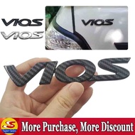 【CLEARANCE】Toyota VIOS Logo Plastic Chrome Rear Bumper Trunk English Alphabet Letter Emblem Sticker