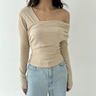 Top NOVEMBER | Women's Knit Top Korean Top Women's Knit Shirt Long Sleeve Basic Long Sleeve