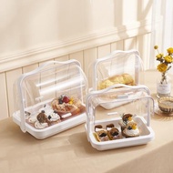 日式面包收納盒吐司存放盒帶蓋廚房保鮮盒試吃盒點心糕點儲藏盒