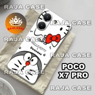 Rc26/Softase rubber hp poco X7 PRO - Doraemon Motif - Case hp poco X7 PRO - Casing poco X7 PRO - Sil