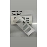 Aluminium Ventilation Air Vent Louvered Grill Cover Exhaust Humidity Moisture Door Ventilate Lubang 