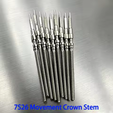2PCS 4PCS 7S26 Movement Watch Steel Stem Crown Kit Watch Parts Fits for 7S26 Automatic Mechanical Mo
