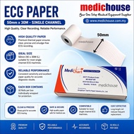 ECG Paper 50mm x 30m | Thermal Paper Roll | Single Channel ECG Machine | 1 Roll